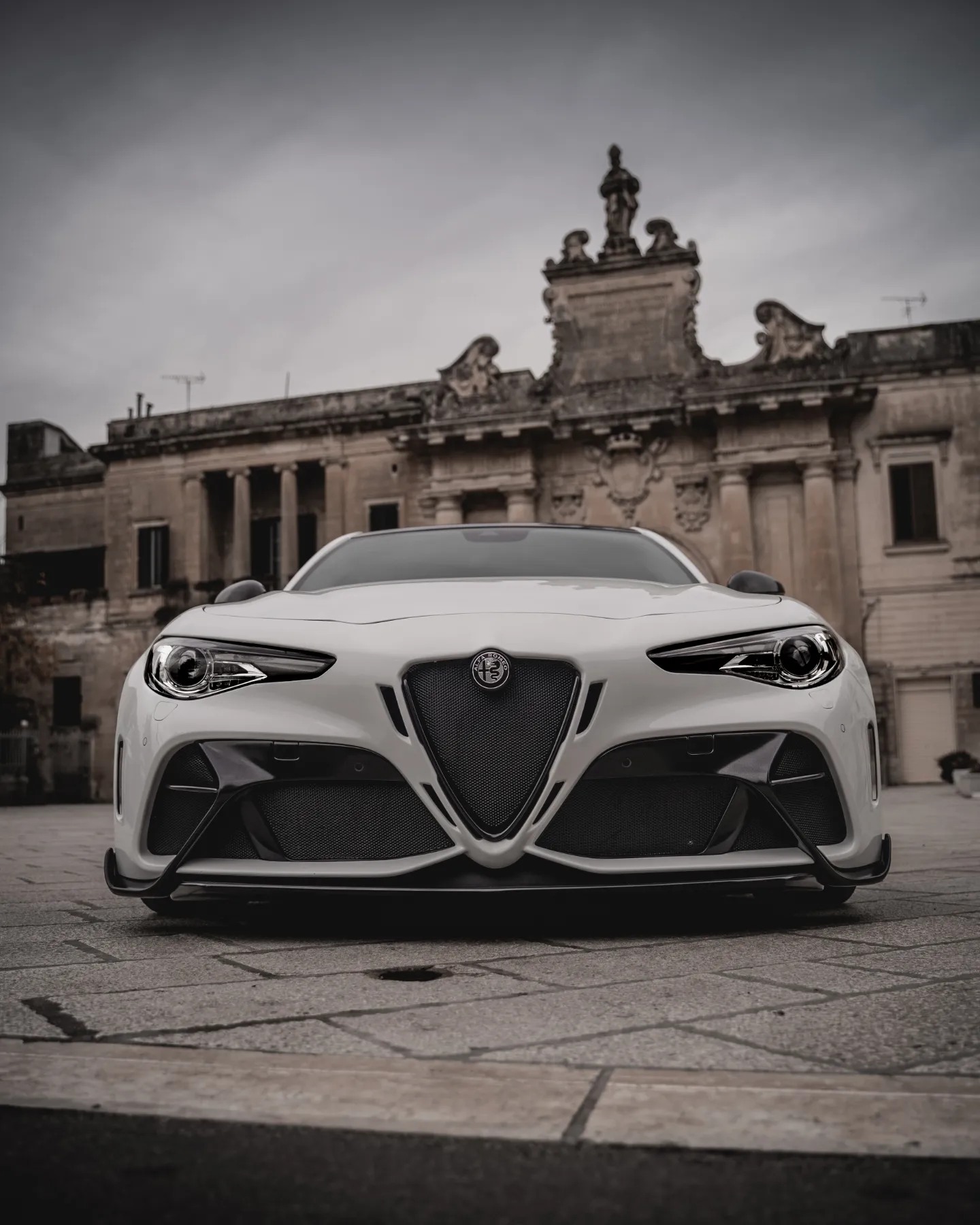 Alfa Romeo Giulia Quadrifoglio GTAm Conversion Kit by PariS'5 GaraGe - Complete Kit - FRP/ Carbon Fiber Combo